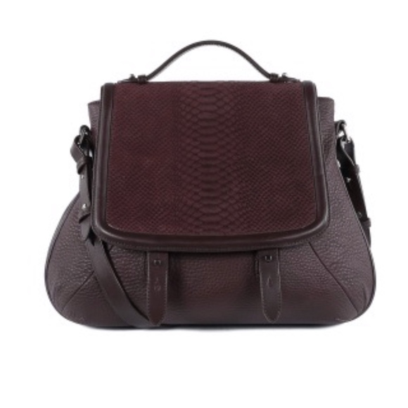 Mackage Handbags - Mackage Merlot Leather Carrie Crossbody Bag